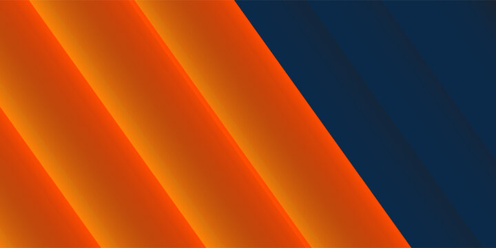 Abstract geometric dark blue and orange square theme overlap background modern simple