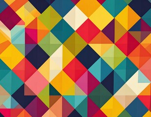 Fototapeta premium Vibrant geometric pattern (1)