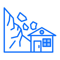 Fototapeta premium Landslide Icon