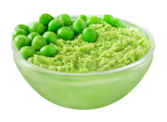 Erbsenpüree mit Erbsen und Hintergrund transparent PNG cut out  Pease Pudding
