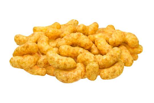 Erdnussflips Hintergrund transparent PNG cut out Peanut curls flips