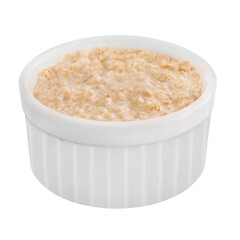 1 Portion Porridge Hintergrund transparent PNG cut out  Haferflocken Oats