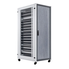 Server Rack on isolated Transparent PNG Background