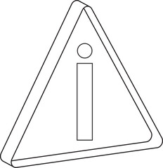 Warning triangle with exclamation mark icon vector Warning triangle with exclamation mark icon  danger and warning icon symbol collection