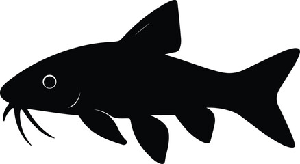 Silhouette Corydoras fish pet silhouette icon vector illustrator