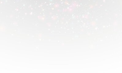 Colored glow dust with magical flare, shiny background and abstract decoration png.