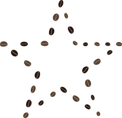 star coffee beans frame line