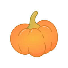Cartoon pumpkin for autumn and harvest themes