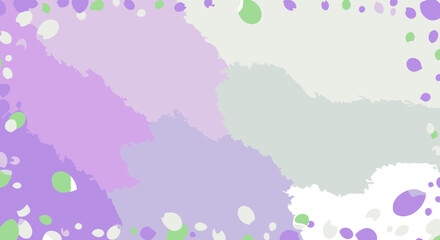 Obraz premium Abstract background with pastel colored falling shapes