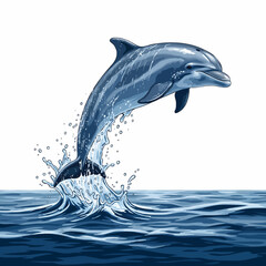 dolphin jumping out of water
