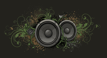 Vector illustration of an abstract audio conceptVector illustration of an abstract audio concept