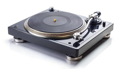 Turntable isolated on white background