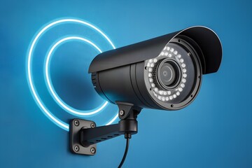 security camera on a white background