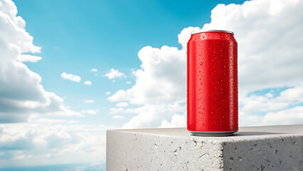 Red holiday candles burn bright, their flames flickering against the blue sky, isolated objects of celebration