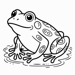 frog, illustration, design, animal, nature, blackandwhite, graphic, wildlife, amphibian, vector, natureart, detailed, natureillustration, animalart, wild, hopping, creature, outdoor, frogdesign, ecolo