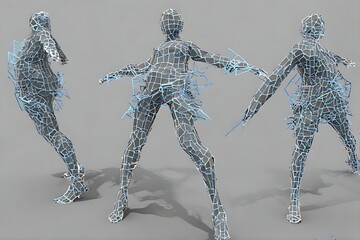 hand drawn vector illustration of a man line