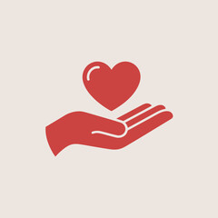 heart, hand, love, icon, design, symbol, care, compassion, graphic, vector, illustration, charity, kindness, support, red, hearticon, giving, lovehand, caring, emotional, passion, connection, charitys