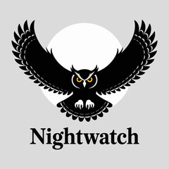 Obraz premium owl, wings, tattoo, design, bird, flight, silhouette, graphic, blackandwhite, birdart, illustration, animal, majestic, winged, mystical, predator, nature, eagle, feathers, animalart, symbolic, wisdom,