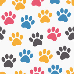 paw prints pattern