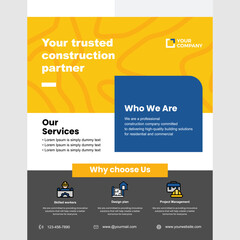 Simple House Renovation Flyer Design