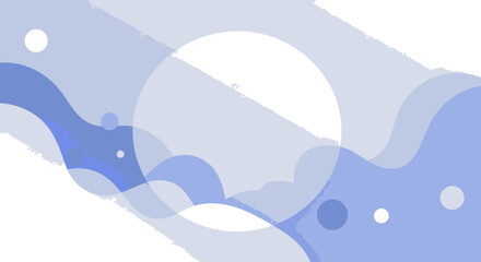 Naklejka premium Abstract design with soft, flowing shapes in shades of light blue and white. Stylish, modern background with subtle gradient effect for a design template.