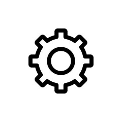 setting icon on white background settings and technology