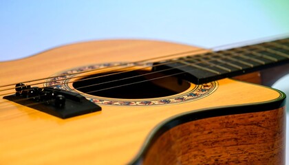 Close-up acoustic guitar (1)