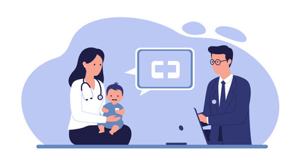 Family Health Check Vector Collection