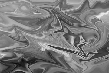 Elegant Black and White Fluid Abstract Marble Swirl Texture