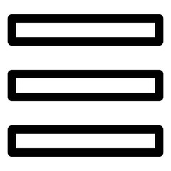 Obraz premium Menu icon Thin line art isolated