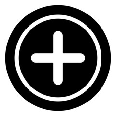 Obraz premium Plus sign. Plus icon. Positive symbol. Zoom in. Add icon vector illustration