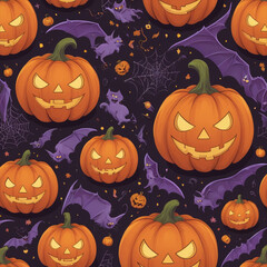 halloween seamless background