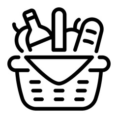 This Picnic Basket icon is suitable for Autumn Season, etc.