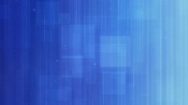 floating rectangles with subtle pixel patterns in motion creating a modern, loopable blue digital background