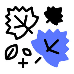 This Maple Leaf icon is suitable for Autumn Season, etc.