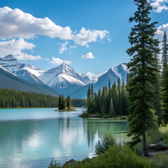 lake in the mountains