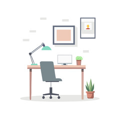 office chair and desk