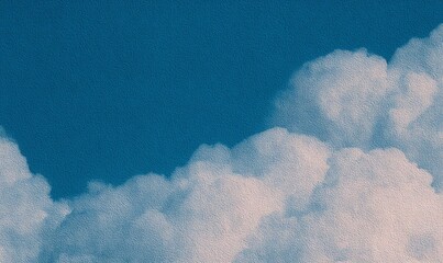 Céu Azul com Cumulus Espessos e Texturados