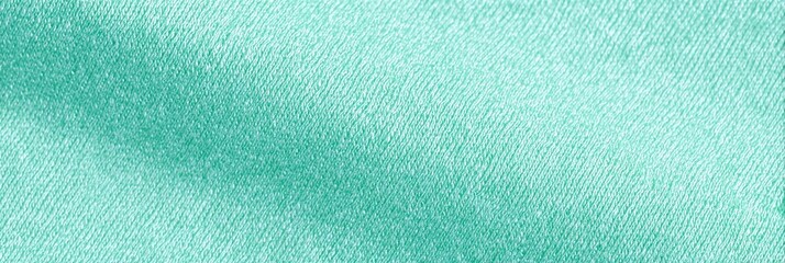 Textura de tecido de algodão verde-menta suave
