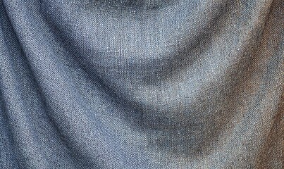 Textura de tecido de linho azul-esverdeado com trama solta