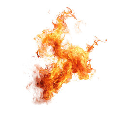 An abstract image of vibrant orange and yellow flames against a stark black background, exhibiting dynamic, swirling patterns and textures