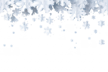 Falling snowflakes on black background
