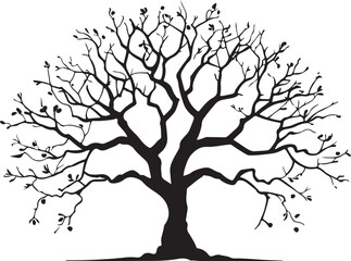 Fototapeta premium Tree Of life Silhouette Set