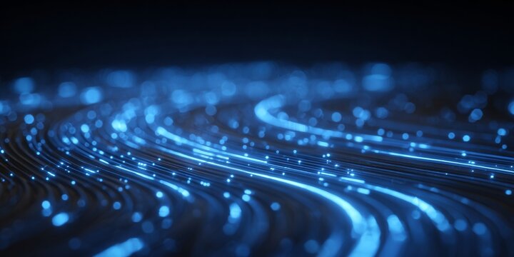 Abstrakte Darstellung digitaler Datenstr&ouml;me