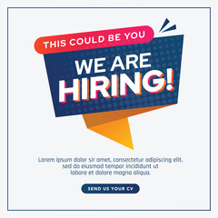 We are hiring announcement banner
