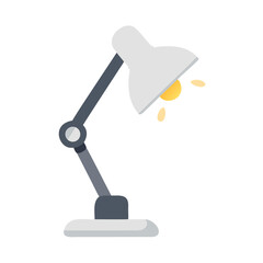 desk lamp isolated on white background