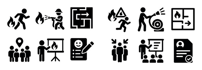 Fire Safety Icons
