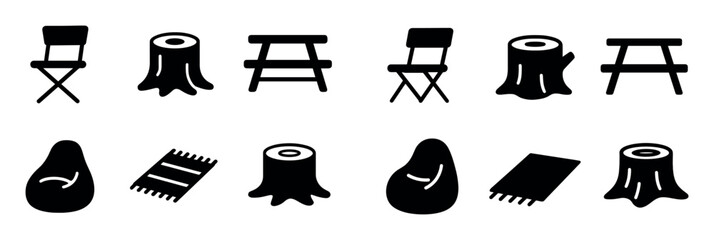 Picnic Seating Icons