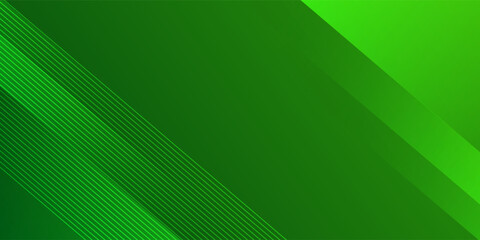 Obraz premium Abstract green sporty background template vector with shiny lines and lights. modern design