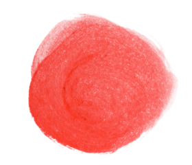 Circular red paint swirl with a centered spiral texture.
Ideal for abstract icons, logos, or creative compositions.  The simplicity and vividness make it versatile for various design applications.